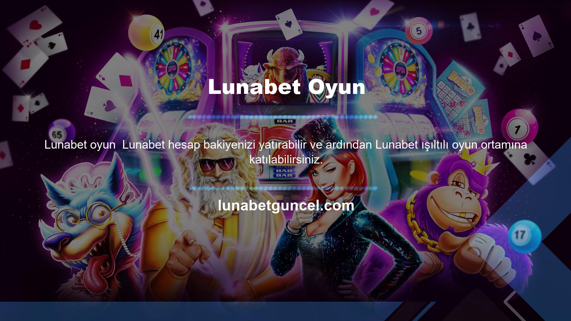Lunabet, bahis sitelerinin yanı sıra kendisini de düşünen üyelerle çekim yaparken oldukça güvenli hesaplar kullanan bir kumar sitesidir
